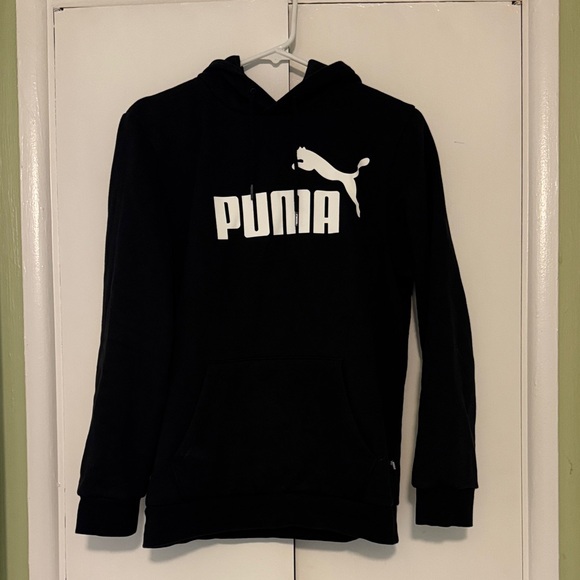 Puma Other - Men’s Puma Classic Black Hoodie with white logo, size small